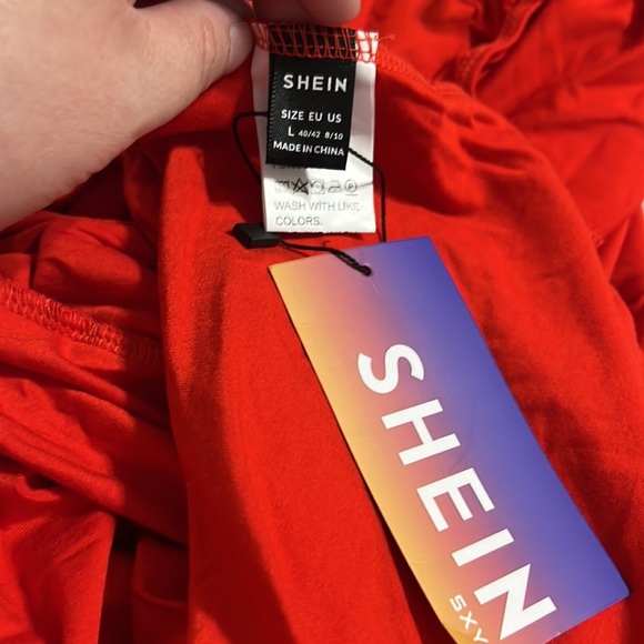 🎯🆕 Off Shoulder High Split Dress - Picture 12 of 12